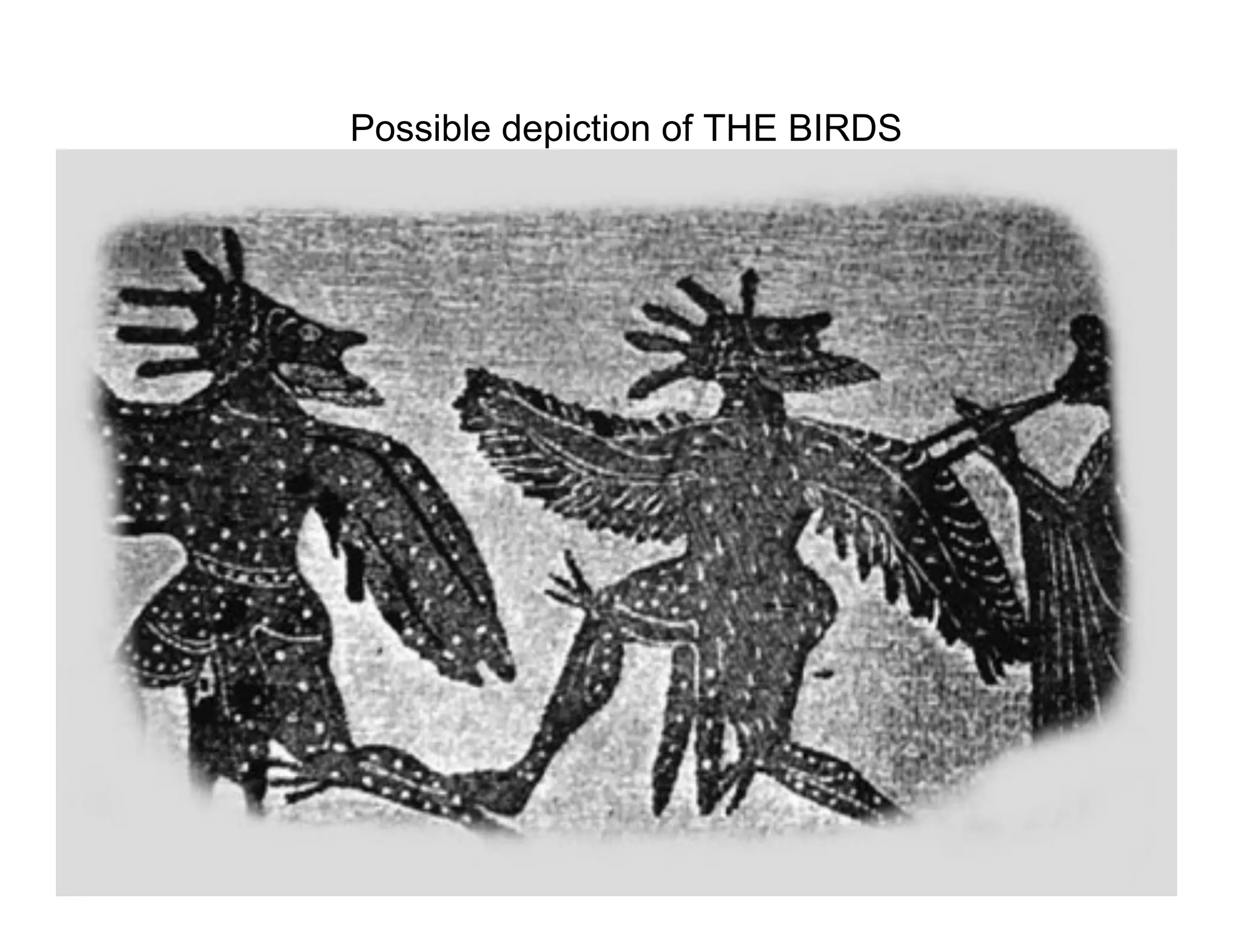 Possible depiction of THE BIRDS
 
