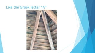 Like the Greek letter “Λ”
 