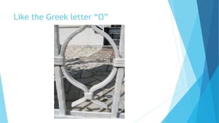 Like the Greek letter “Ω”
 