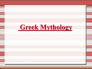  Greek Mythology 