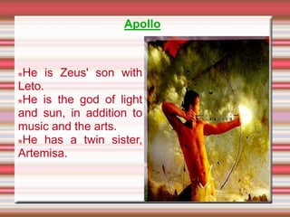1º ESO. Greek mythology | PPTX