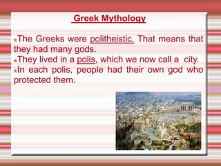 1º ESO. Greek mythology