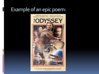 Exampleofan epicpoem:
 