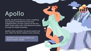 Greek Mythology Educational Presentation in Dark Gray and Blue ...