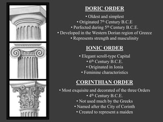Colossal Order Greek Greek orders presentation | PPTX