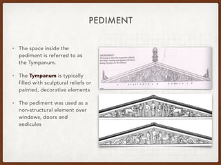 Pedimens HISTORY: Greek Sacred Architecture 1.0 | PDF