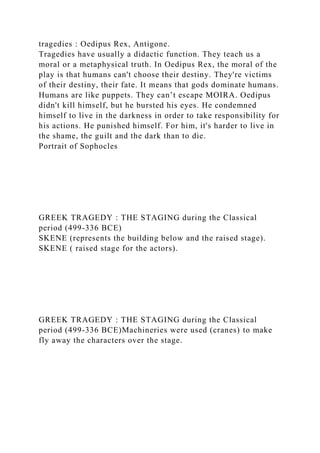 GREEK TRAGEDYDidactic function = tragedy teaches us a mo.docx