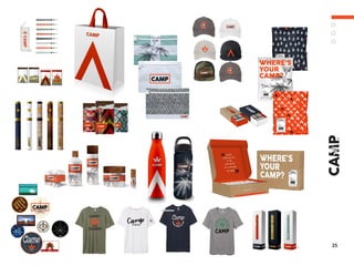 dieline: do not print
Camp Patches Size: 4.5”x4.5” Pantones
Camp Patches Size : 3”x3” Pantones
Camp Patches Size: 4.5”x4.5” Pantones
Camp Patches Size: 3”x3” Pantones
Size: 2.5”x1.5” Pantones
Size: 3”x3” Pantones
Size: 2.5”x1.5” Pantones
BELLA + CANVAS T-SHIRT COLOR SCREENPRINT COLORS
BELLA + CANVAS T-SHIRT COLOR
Heathered Navy Blue
SCREENPRINT COLORS
NEW ERA 201
ADJUSTABLE UNSTRUCTURED CAP
FRONT
IMPRINT AREA: 1.9” X 2.5”
COLORWAY: GRAPHITE
NE201
PMS 172
white
NEW ERA 403
TRUCKER SNAPBACK
FRONT
IMPRINT AREA: 2.5” X 5.5”
COLORWAY: CAMO/BLACK
NE403
PMS 172
FRONT
IMPRINT AREA: 2.5” X 5.5”
COLORWAY: DARK NAVY
NE9FIFTY
PMS 172
NEW ERA 9FIFTY
FLAT BILL SNAPBACK
NEW ERA 201
ADJUSTABLE UNSTRUCTURED CAP
FRONT
IMPRINT AREA: 2.5” X 1.1”
COLORWAY: WHITE
NE201
PMS 172
Black
NEW ERA 201
ADJUSTABLE UNSTRUCTURED CAP
FRONT
IMPRINT AREA: 2.5” X 2.171”
COLORWAY: STONE
NE201
PMS 172
Black
White
NEW ERA 201
ADJUSTABLE UNSTRUCTURED CAP
FRONT
IMPRINT AREA: 1.9” X 2.5”
COLORWAY: GRAPHITE
NE201
PMS 172
white
25
 