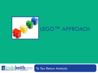 LEGO™ APPROACH To Tax Return Analysis 