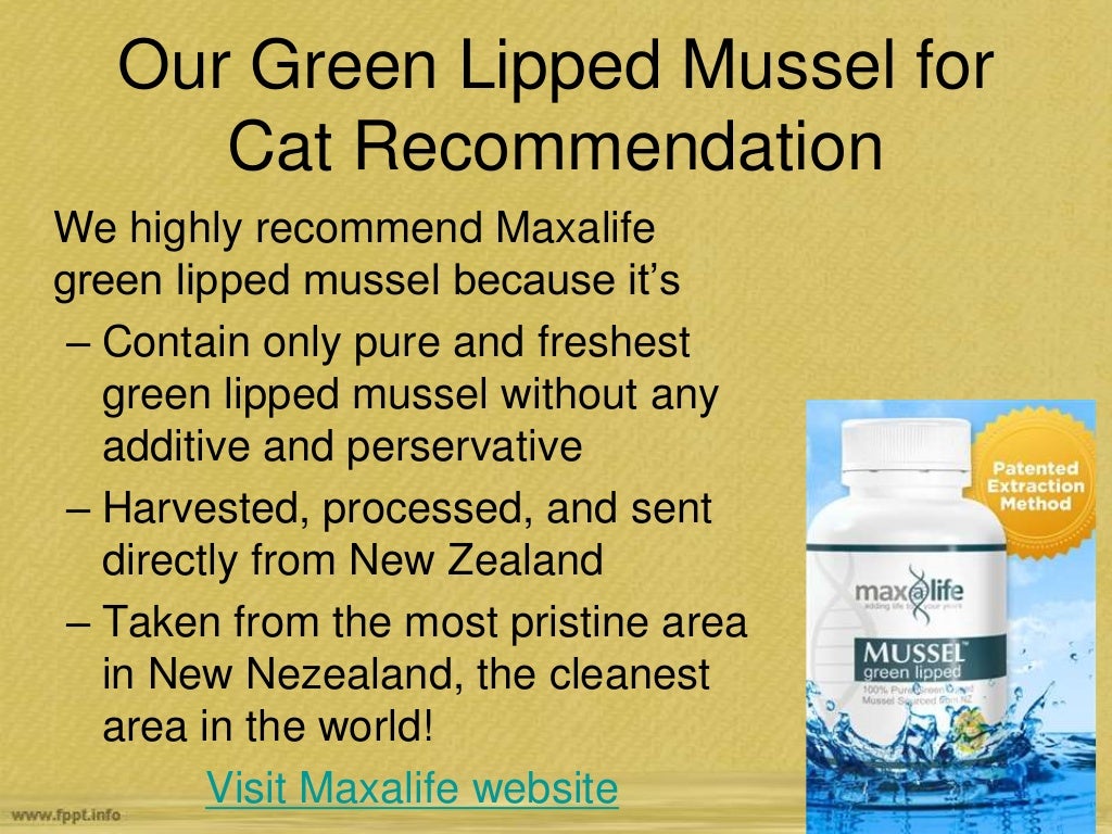 Green Lipped Mussel for Cats dosage