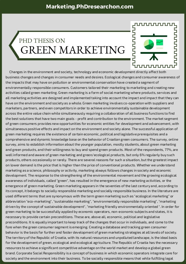 master thesis green marketing