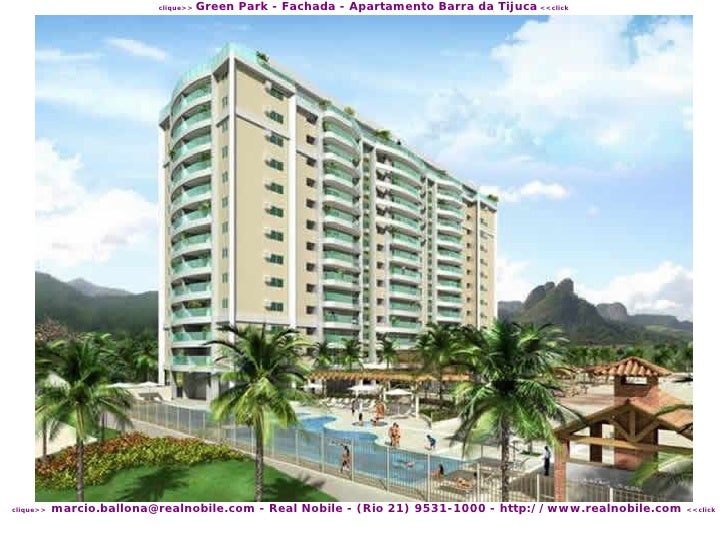 Apartamentos na planta na Barra da Tijuca RJ (21)995311000 Green Par…