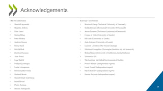 OECD Contributors
• Shardul Agrawala
• Maarten Dubois
• Elisa Lanzi
• Ruben Bibas
• Peter Börkey
• Andrew Brown
• Elena Buzzi
• Rob Dellink
• Damien Dussaux
• Jean Fouré
• Ivan Haščič
• Frithjof Laubinger
• Linda Livingstone
• Eleonora Mavroeidi
• Norbert Monti
• Daniel Ostalé Valriberas
• Daniel Prosi
• Pierra Tortora
• Shunta Yamaguchi
28
Acknowledgements
External Contributors
• Morten Ryberg (Technical University of Denmark)
• Teddy Serrano (Technical University of Denmark)
• Alexis Laurent (Technical University of Denmark)
• Costas A. Velis (University of Leeds)
• Ed Cook (University of Leeds)
• Josh Cottom (University of Leeds)
• Laurent Lebreton (The Ocean Cleanup)
• Nikolaos Evangeliou (Norwegian Institute for Air Research)
• Roland Geyer (University of California, Santa Barbara)
• Trinomics B.V.
• The Institute for Global Environmental Studies
• Prasad Modak (independent expert)
• Louis Tronel (independent expert)
• Flavio Ribeiro (independent expert)
• Darina Petrova (independent expert)
 