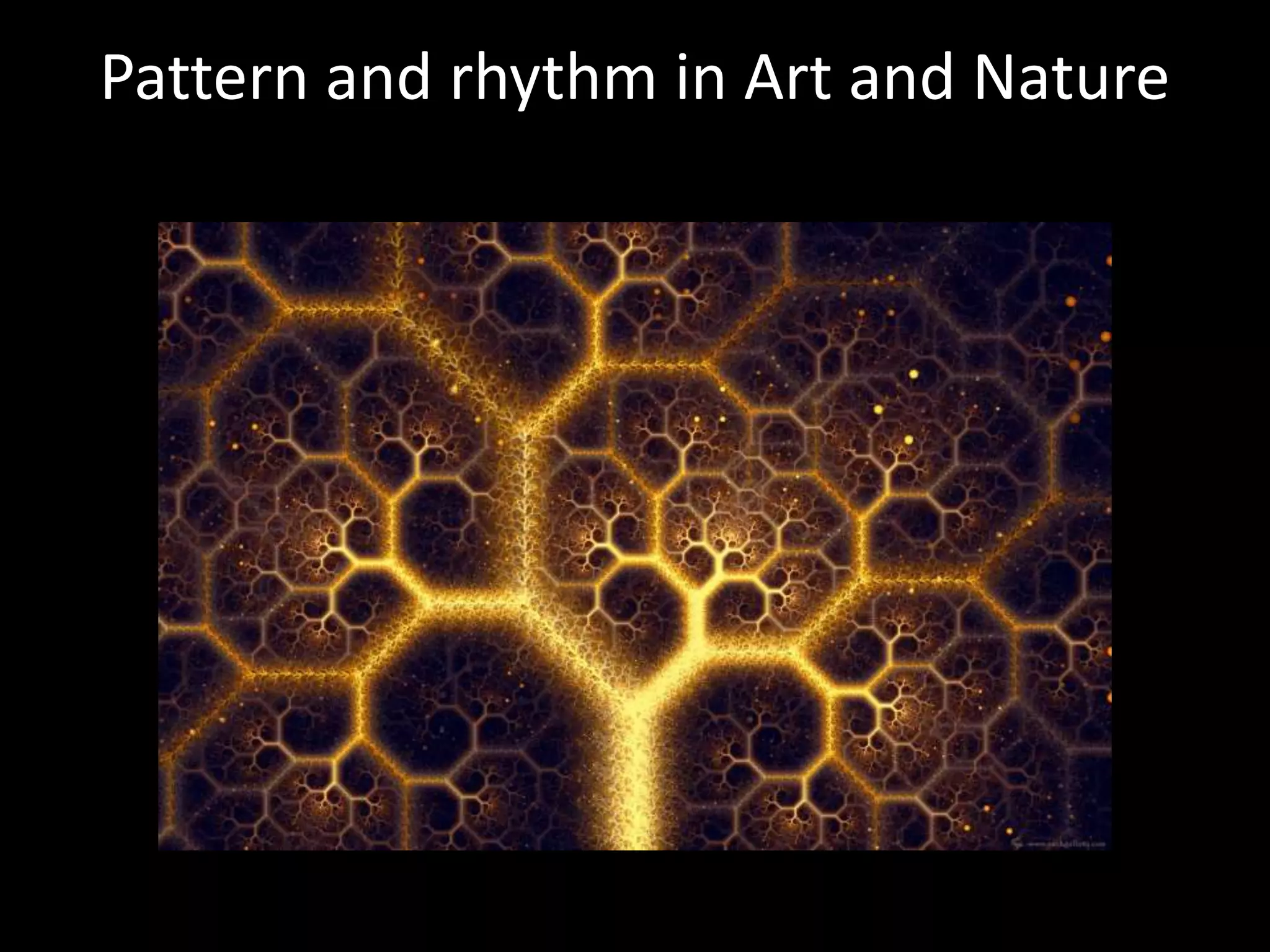 Pattern and rhythm in Art and Nature
 