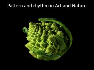 Pattern and rhythm in Art and Nature
 