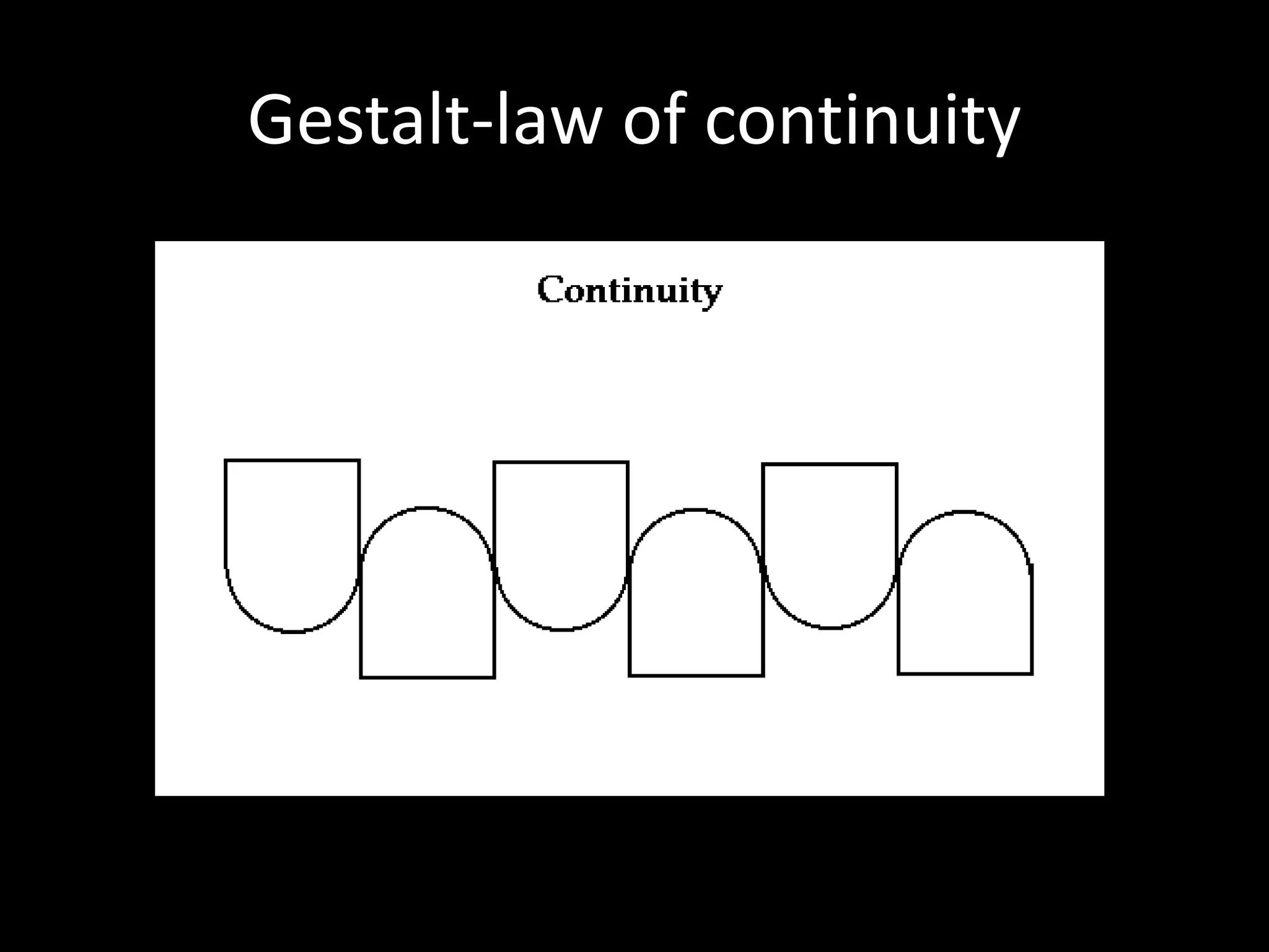 Gestalt-law of continuity
 