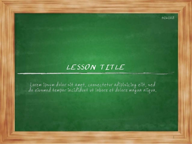 blackboard template
