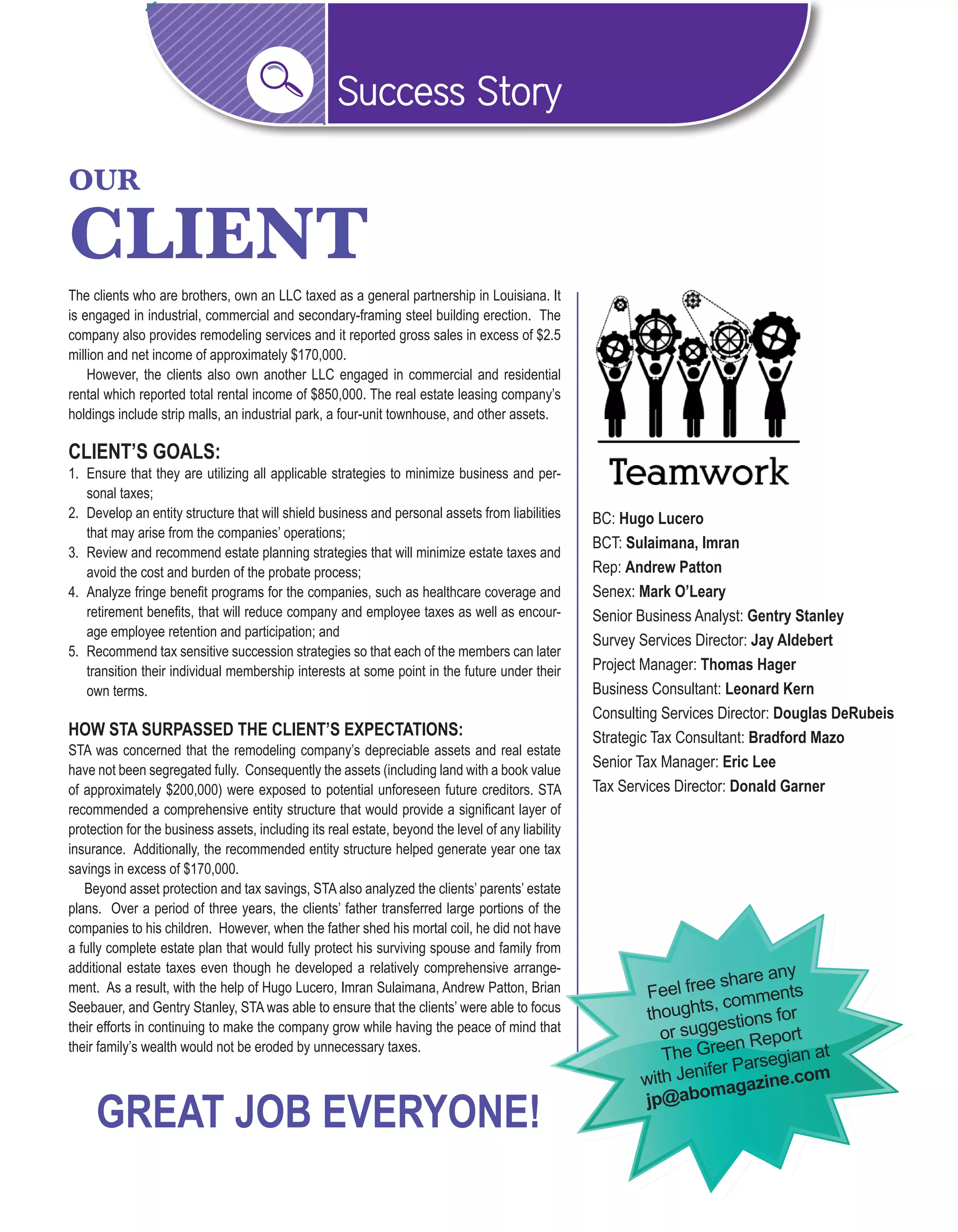 IDS: The Green Report: Music to their Ears | PDF