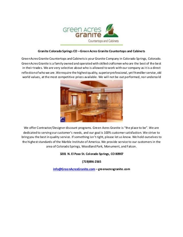 Granite Colorado Springs Co Green Acres Granite Countertops And Cab