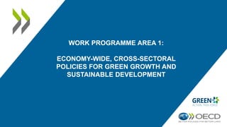 WORK PROGRAMME AREA 1:
ECONOMY-WIDE, CROSS-SECTORAL
POLICIES FOR GREEN GROWTH AND
SUSTAINABLE DEVELOPMENT
 