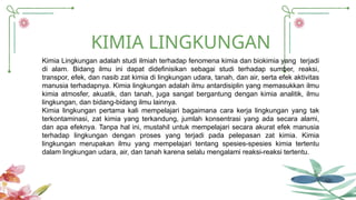 Kimia Lingkungan: Studi Zat dalam Alam dan Dampaknya