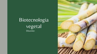 Discente:
Biotecnologia
vegetal
 