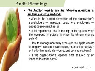 Audit Planning: 
