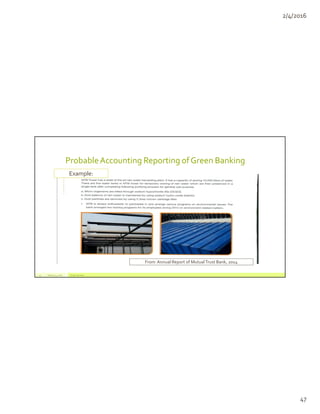 Past, Present & Future of Green Banking in Bangladesh | PDF