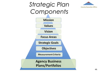 Strategic Plan
Components

County Executive Office

48

 