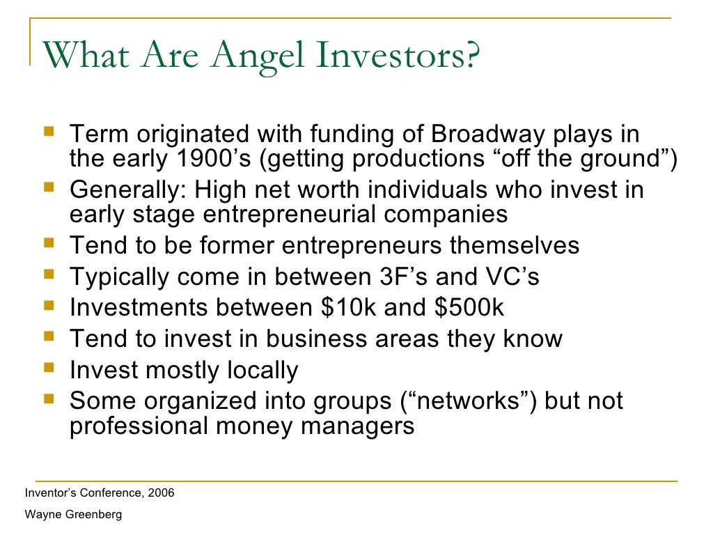 Angel Investing