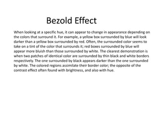 Green bezold effect | PPTX