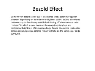 Green bezold effect | PPTX