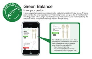 PSM spoon
                               Manufacturer: Suyuan
                               Made from: Plant starch
                               Heat resistant: Up to100ºC
                               Size: 6"
                               Color: natural color
PSM spoon
Manufacturer: Suyuan
Made from: Plant starch
                               Biodegradable
Heat resistant: Up to100ºC     Compostable
Size: 6"
Color: natural color

Biodegradable
Compostable




Soup Spoons, Mediumweight
Manufacturer: LAGASSE, INC.
Made from: Polystyrene
Heat resistance: Up to 150ºC
Size: 6"
color: White

Not Biodegradable
Not Compostable
 