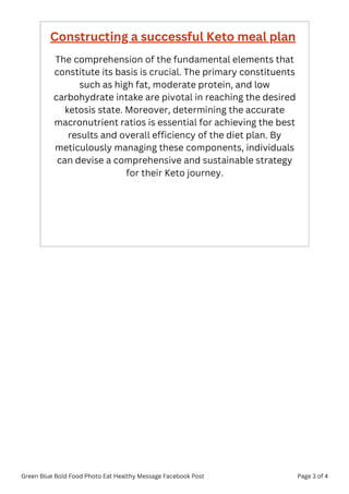Ultimate Guide Keto Plan for Optimal Health and Weight Loss | PDF