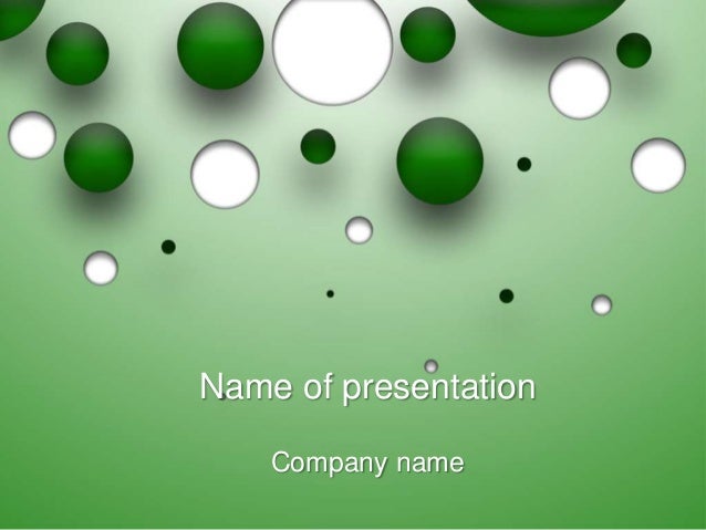 green bubble powerpoint template bubble powerpoint template