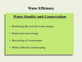 Water Efficiency
 