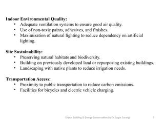Green Building & Energy Conservation ppt | PPTX