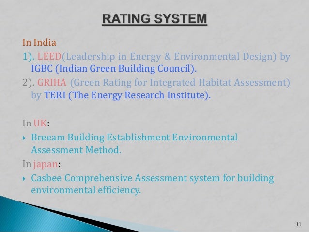 Green building rating system research paper