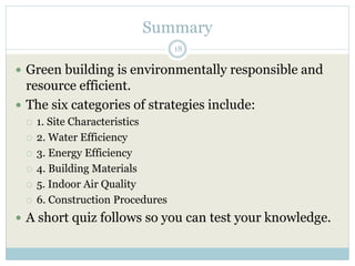 Green Building 101 Episode 1 Introduction to Green Building | PPTX