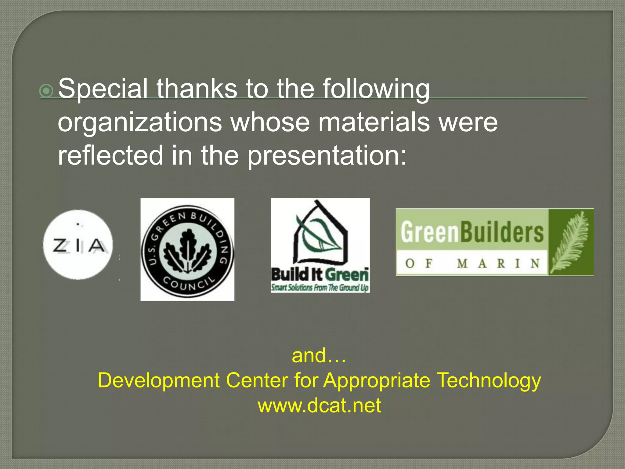 Green building codes, programs & rating systems | PPTX