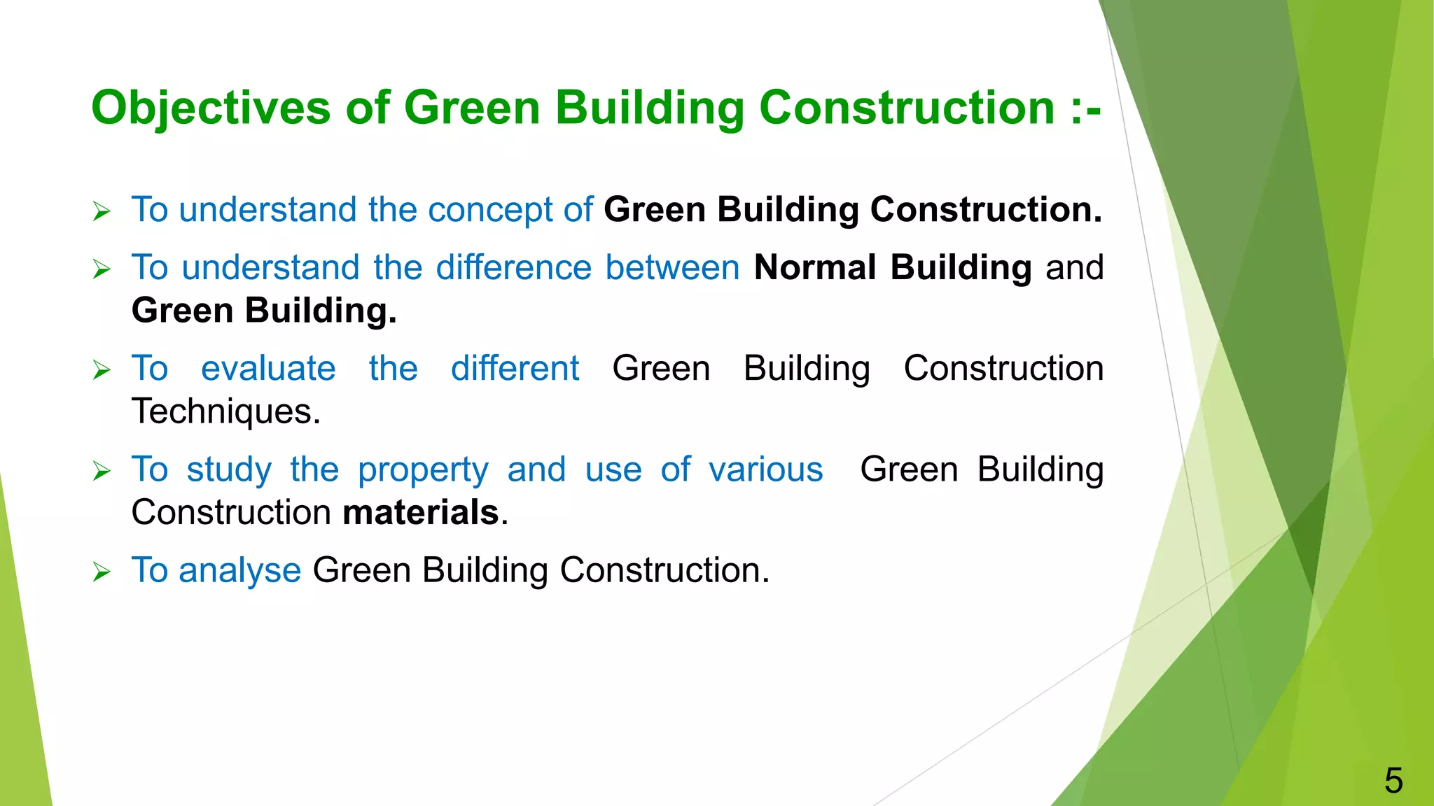 Green Building Construction: Case study on Green Building | PPTX
