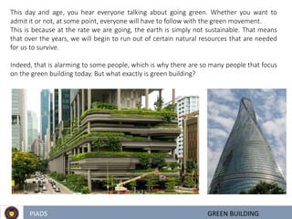green building notes and their criteria rating | PDF