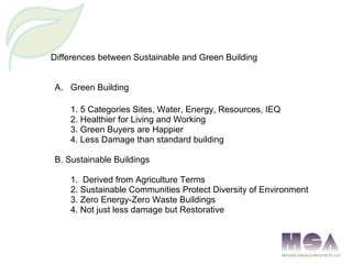 Sustainable Sites
 