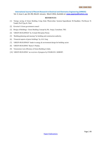 Green Buildings Overview and Analysis of Energy Efficient Building | PDF