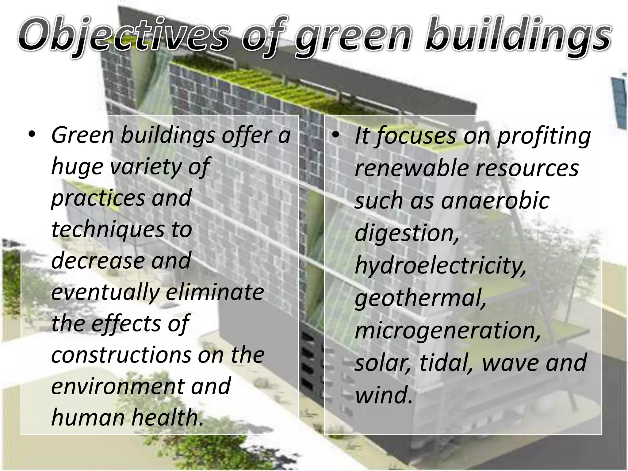 Green buildings project | PPTX