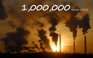 1,000,000   tonnes of CO2
 