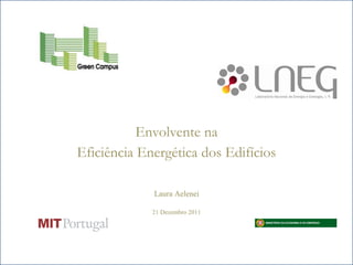 Envolvente na
Eficiência Energética dos Edifícios

             Laura Aelenei
             21 Dezembro 2011
 