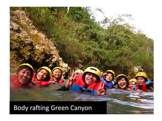 Body rafting Green Canyon
