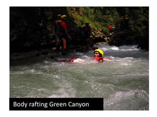 Body rafting Green Canyon