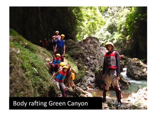 Body rafting Green Canyon